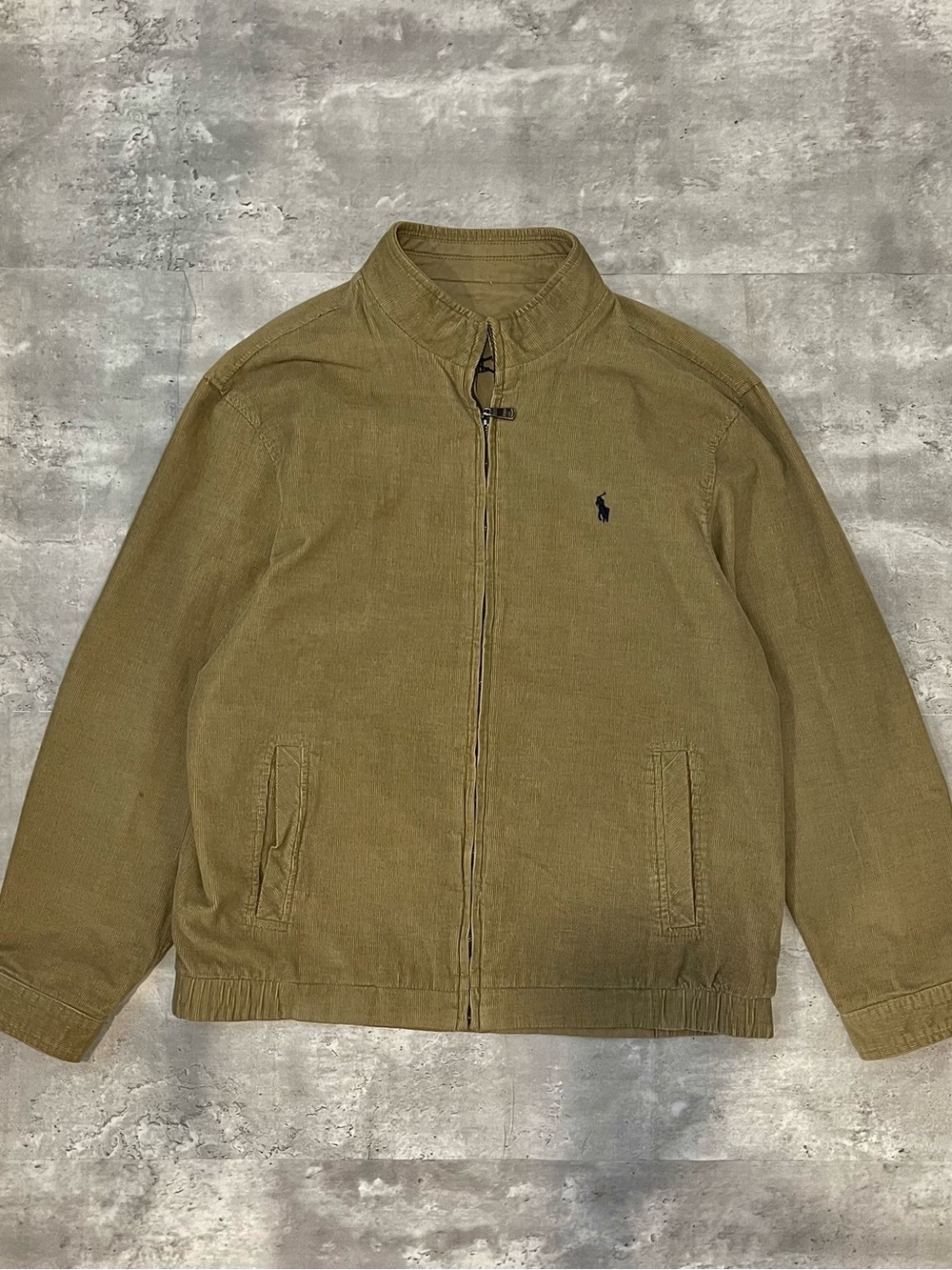 Polo Ralph Lauren reversible corduroy jacket tan brown mens Large